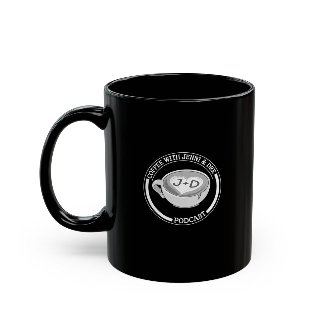 Coffee With J+D  Black Mug