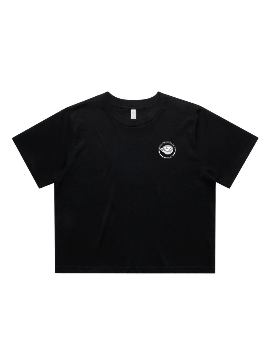 Coffee With J+D  Womens Crop T-shirt
