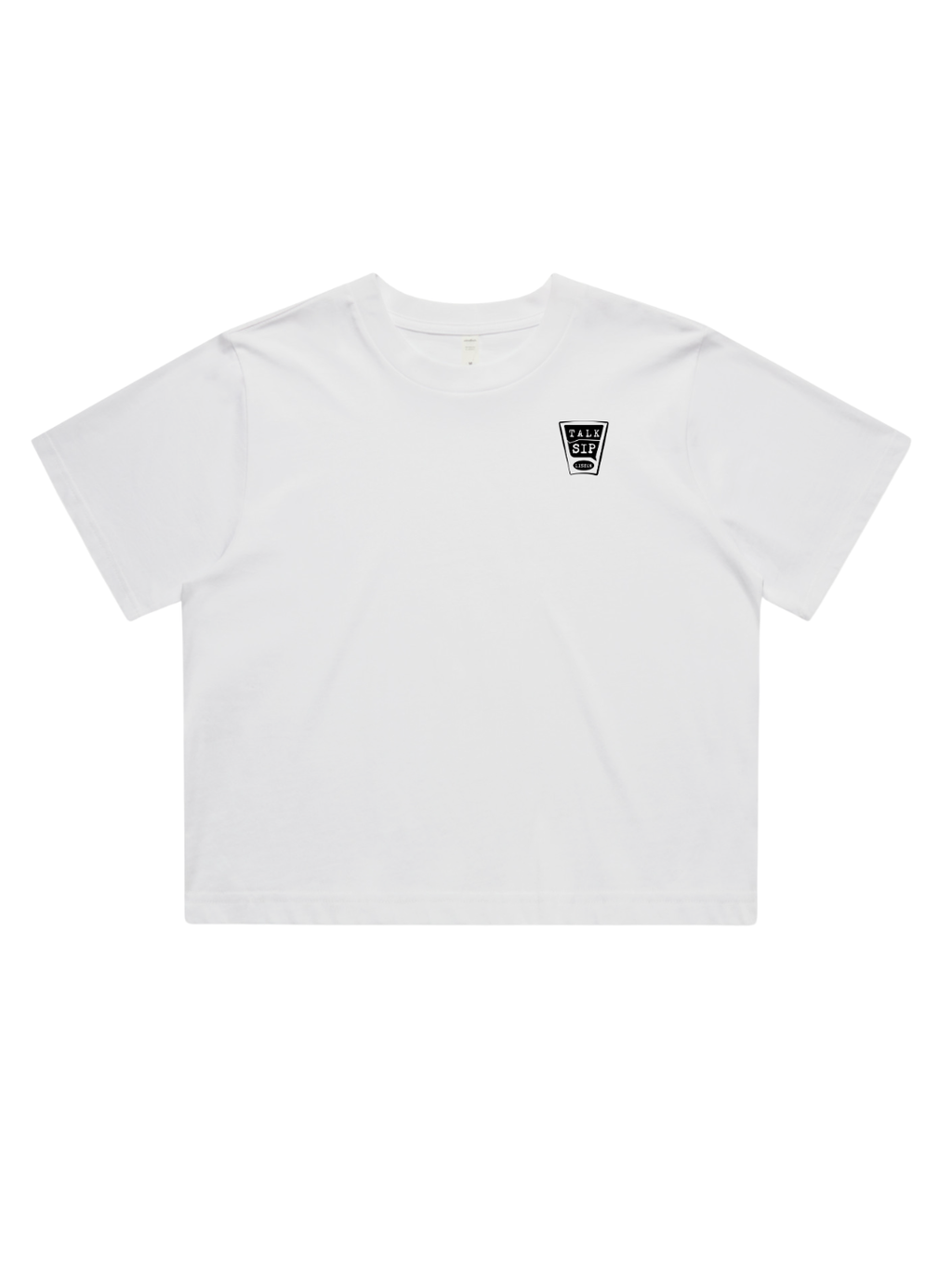 Talk, Sip, Listen  Womens Crop T-shirt
