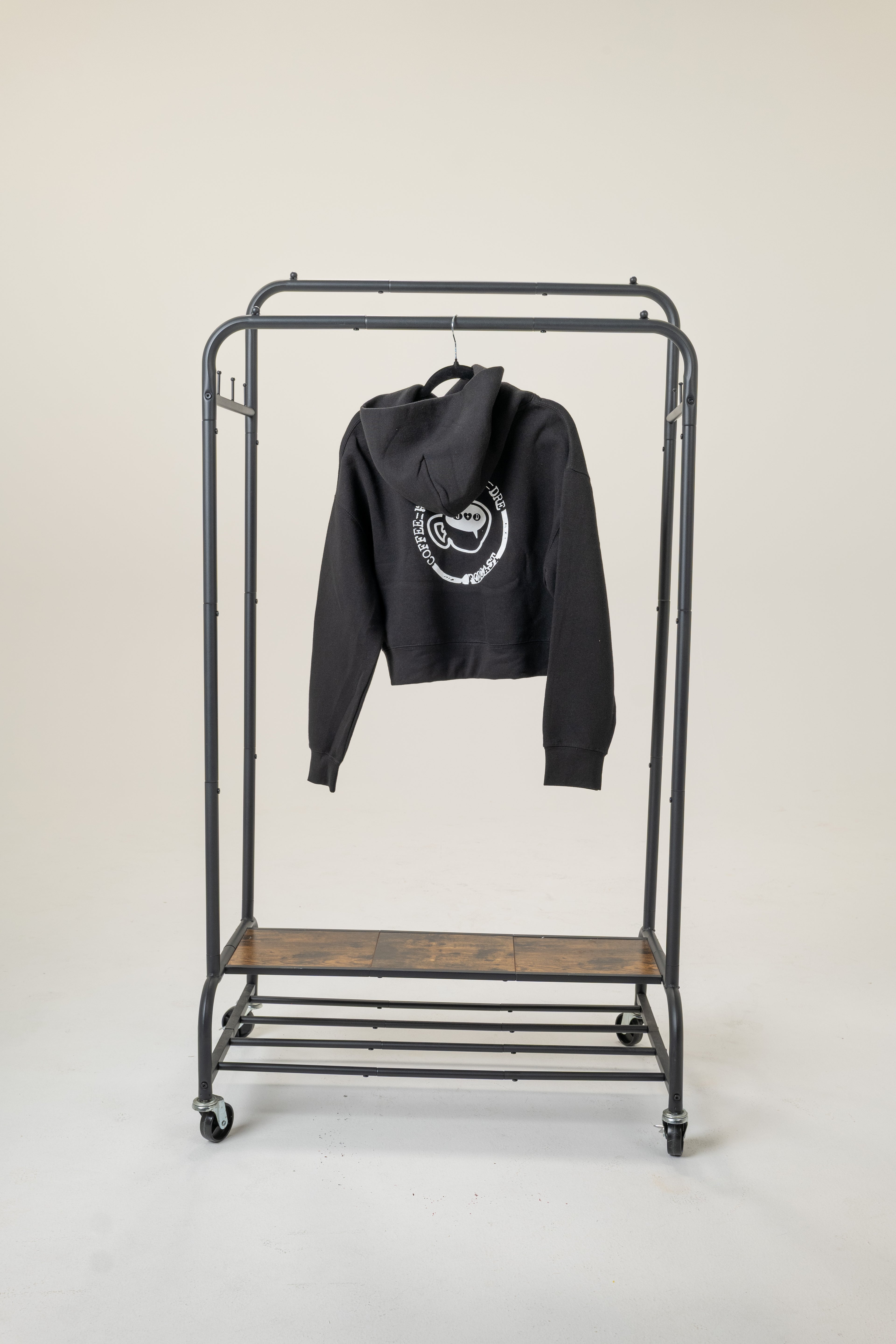 Talk, Sip, Listen Womens Crop Hoodie